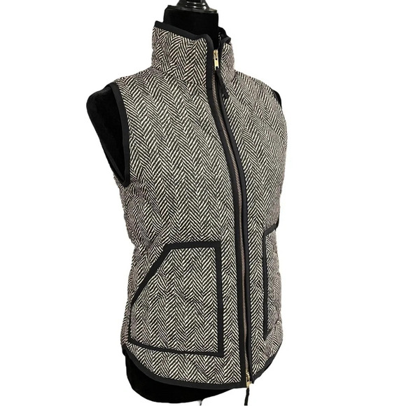 J. CREW Excursion Herringbone Vest Down Filled XXS - Picture 8 of 8